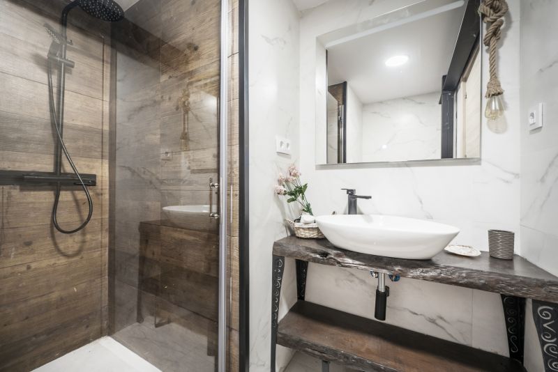 Black Matte Fixtures in Shower